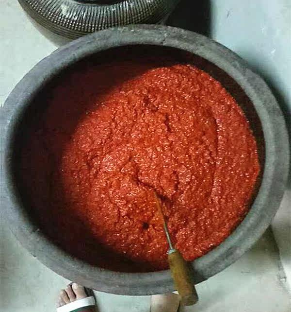 安徽池州农家手工今年新辣椒糊地道老家味有辣的和爆辣可选 浓稠