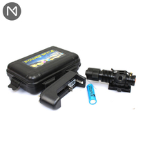 Helmet Accessories Package Far Range Super Bright Spotlight Bike Multifunction Flashlight Mini Portable Zoom