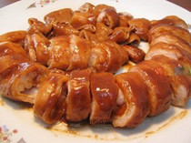 Suzhou characteristic pig large intestine-caiyucun pig colon Suzhou radio station specially recommended 500g
