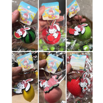 mini peach strawberry mango slow rebound keychain squishy mobile phone pendant pu simulation soft toy