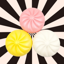 Big buns slow rebound squishhy simulation PU bread decoration ornaments pendant squishyfun decompression toy