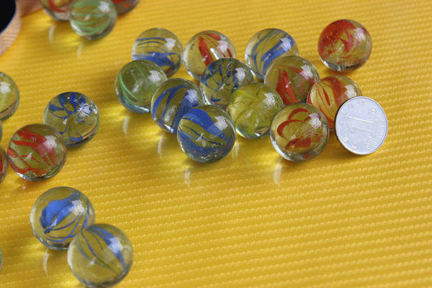 吉童动物滚滚球弹珠25mm 大珠版炮打僵尸25mm大玻璃球弹珠子14mm