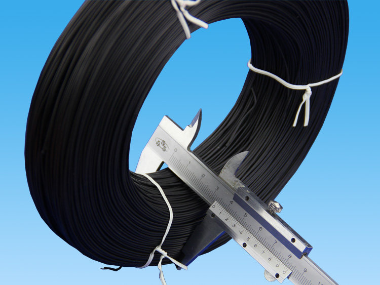 铁丝扎带 黑色 电线捆绑带 束线打包带 镀锌扎线 数据线皮扎丝