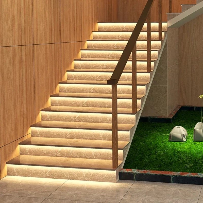 总线式网红感应楼梯踏步灯线条型感应灯智能踏步灯走廊过道台阶灯