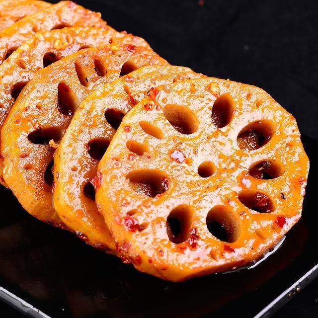 【张小厨】香辣藕片250克条卤藕零食小吃香辣藕