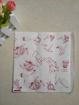 Both sides of the opening greaseproof paper laminating paper Latin fruit packaging bag can be customized Crepe soft leather packaging paper 10 sheets