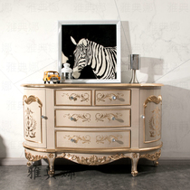 European-style porch cabinet luxury paint home decoration cabinet sideboard cabinet living room porch partition cabinet bedroom storage drawer