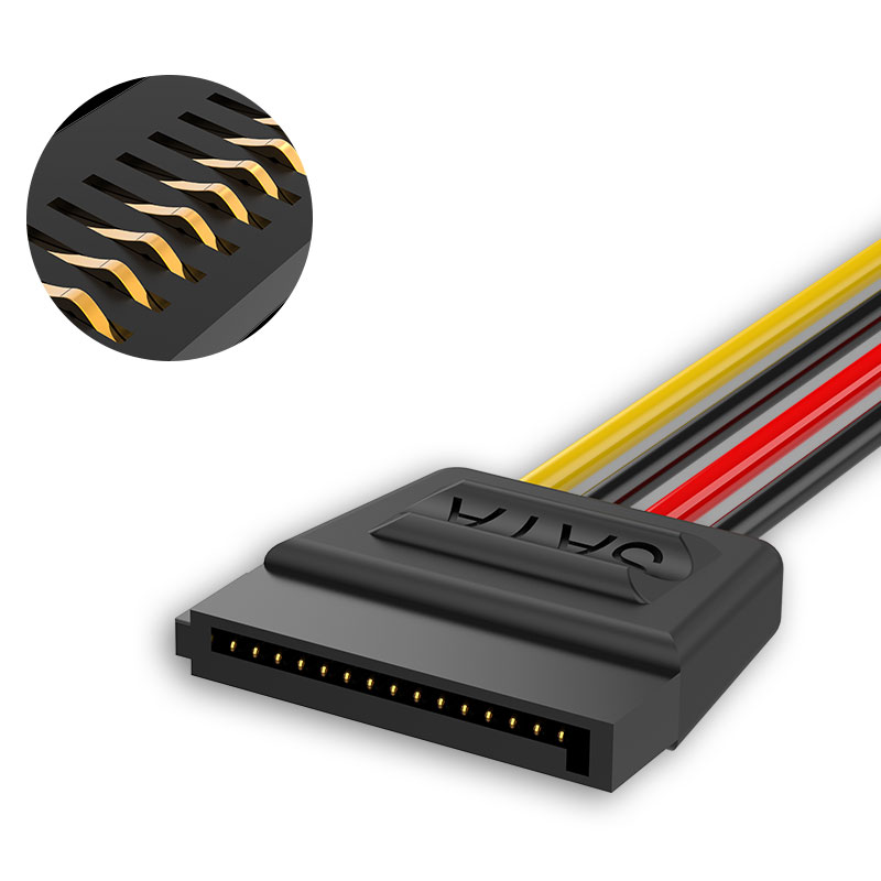 shengwei sata hard drive power cord one point two hard drive optical drive universal serial port adapter cable 4pin to 15pin