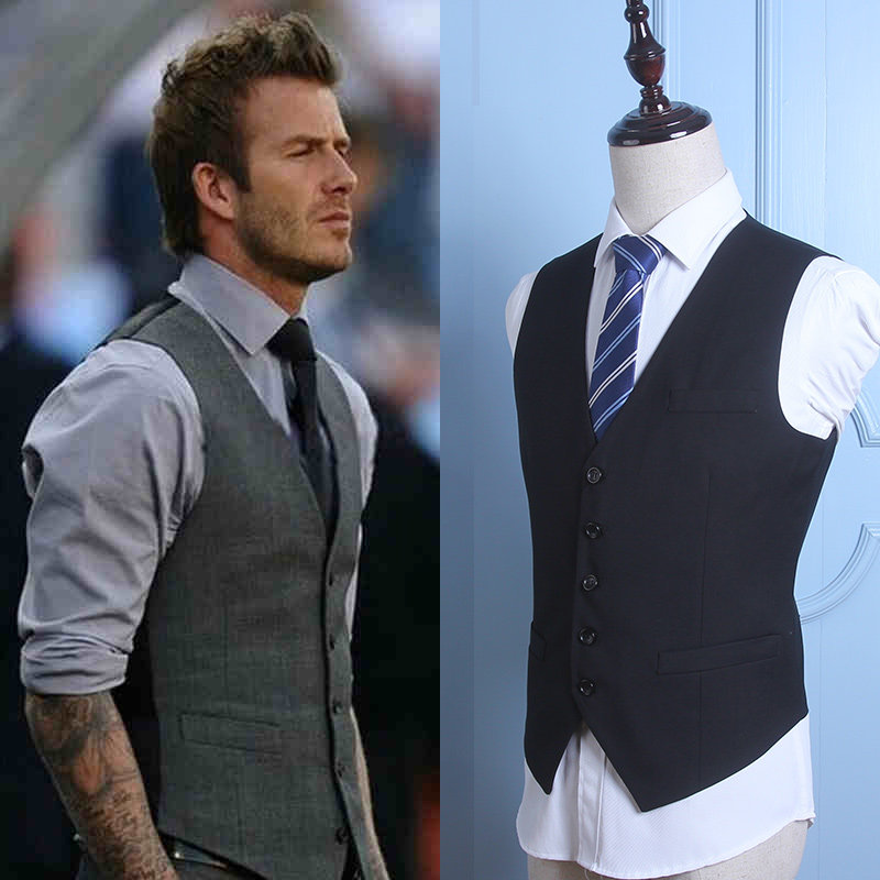 ruipe男士西装马甲男大码秋季背心打底商务休闲韩版修身西服马夹