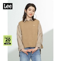 Lee mall with 21 autumn and winter New products comfortable version khaki sweater vest LWT001349CUB-81H