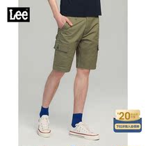 Lee mall with the same 21 spring and summer new 902 version of the comfortable overalls green mens shorts LMR9025EC9PK