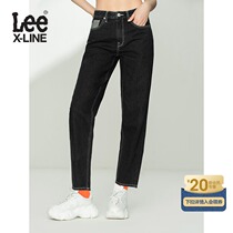 LeeXLINE 21 autumn new product 411 comfortable boyfriend cool women jeans black LWB100411100-652