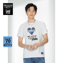 (Beyond Closet joint) Lee22 spring summer new pint men short sleeve T-shirt standard version LMT000042-Y