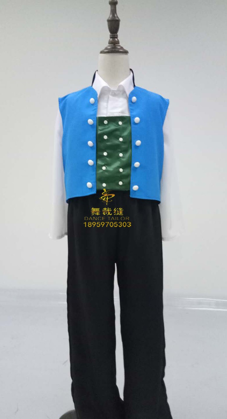 新款国外服装运动会走秀服装荷兰传统服装舞蹈服装定做吴佩慈同款