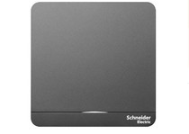 Schneider Yishang gray black 86 switch socket panel household LED dark multi-dual control single USB five-hole alarm