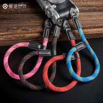 Photography mountaineering rope camera wrist strap micro-single camera hand rope SLR wrist strap Leica camera strap retro camera rope
