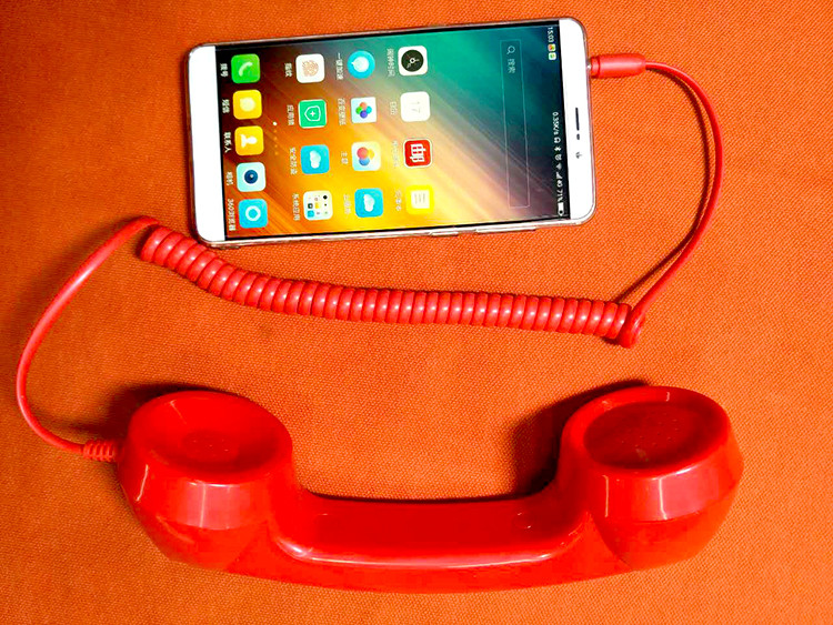 三星华为oppo听筒式耳机电话筒手机外接手柄华为苹果iphone6s通用_7折