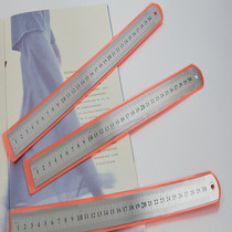 Ruler 15CM double-sided scale ruler steel ruler 20cm model ruler 30cm stationery office ruler measuring ruler