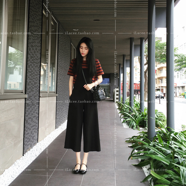 女式休闲裤-佥阔腿裤女九分裤韩版夏装2016新