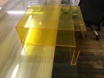 Transparent color acrylic water bar decoration organic glass creative display cabinet custom logo home store recipe