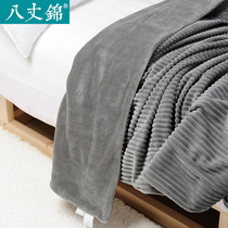 Bizhang brocade milk velvet blanket office nap quilt winter lunch break double layer thickened winter cover blanket