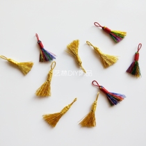 Mini-minesweepers the size number golden thread five colorful little broom baby bracelet necklace accessories Arts Linkin DIY ornaments