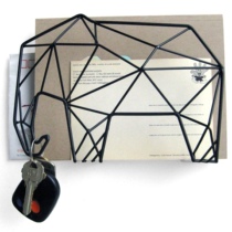 American Kikkerland Elephant Bear Letter Magazine Bill Storage Wall Hook Creative Steel Storage Box