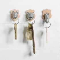UK SUCK UK creative Animal Head Key Holder with keychain Animal Head Key Holder