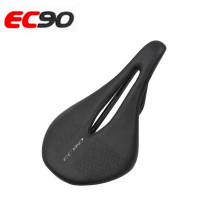 EC90 Bicycle seat cushion Carbon fiber ultra-light saddle All-inclusive breathable leather road bike mountain bike seat bag