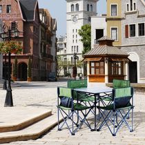 Lightweight Row Folding Table and Chair Set Portable Table and Chair Set Outdoor Chair Extended Table BBQ Picnic Table Stall