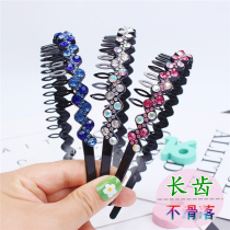 Hairband female invisible pressure hair card adult children do not hurt hair net red non-slip broken hair hairclip headband headdress