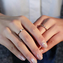 Korean version of simple fashion warm love expression exquisite simulation diamond ring couples to ring men and women universal ring