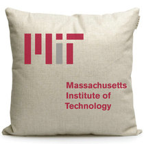 MIT MIT MIT Perimeter American University Badge Souvenir Sofa Decorated Cotton Linen Cushions