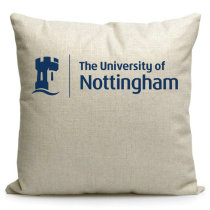 Study abroad souvenirs around the University of Nottingham Custom British elite school badges Cotton and linen sofa cushions and pillows