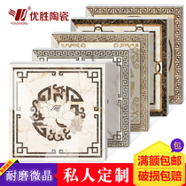 Custom new Chinese cast crystal brick microcrystalline high temperature wear-resistant parquet Living room entrance home decoration imitation waterjet tiles