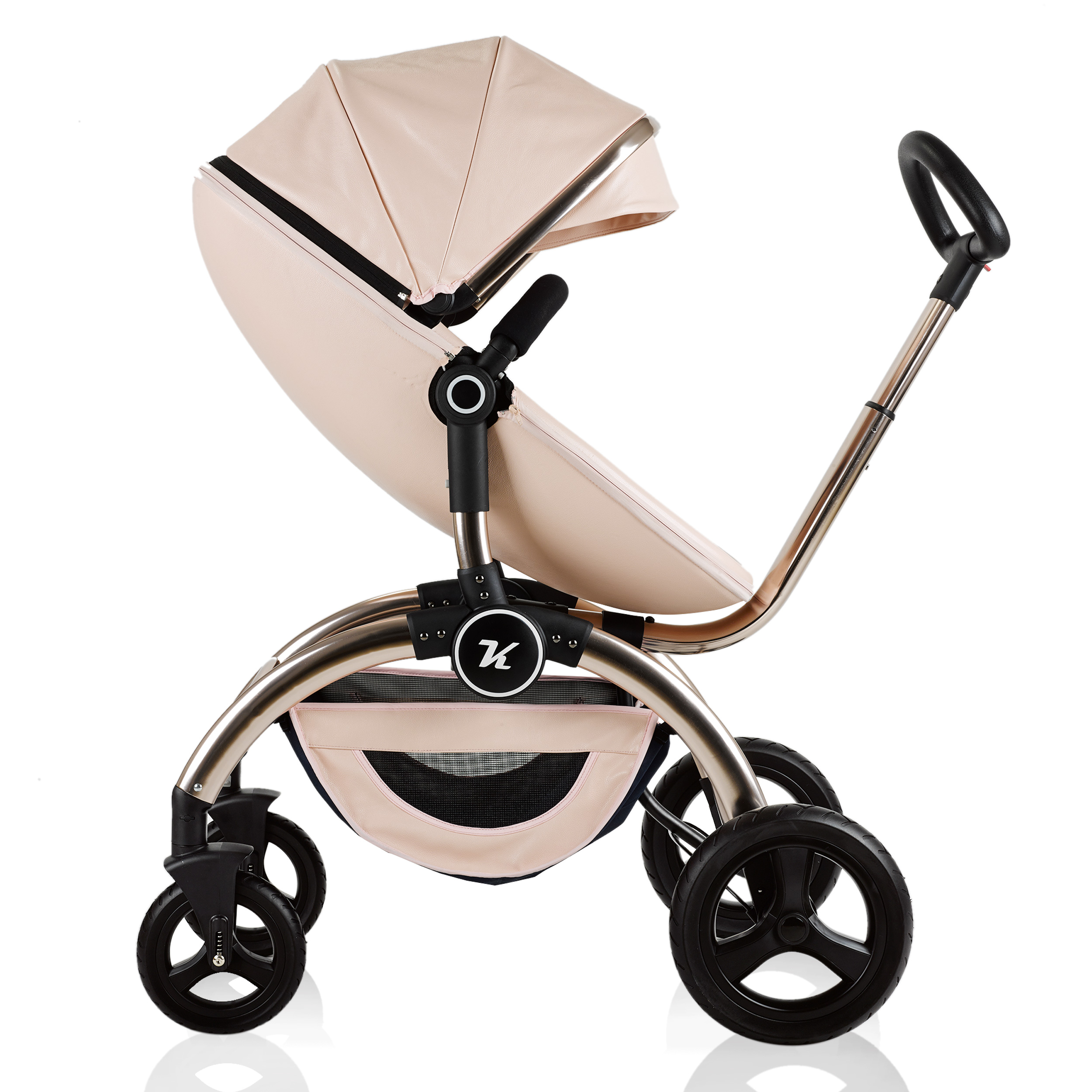 德国kuudy婴儿推车高景观可坐可躺四轮避震折叠bb宝宝儿童婴儿车