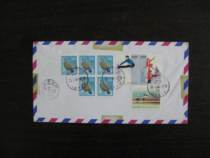 Japanese physical mail seal (Bird stamp) on the reverse side with bird sports stamp (registered physical mail)