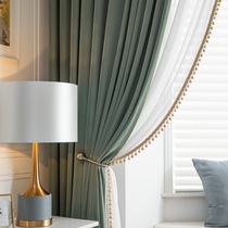 Collection Australian wool wool velvet velvet light luxury Japanese modern simple high-end custom curtains multi-color