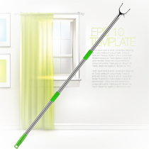 4 meters long stainless steel cold clothes fork super long support rod cold hanging clothes pick clothes fork clothes stick take away lift drying clothes rod