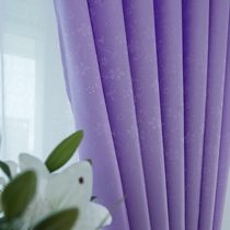 Cheap curtains Special half-off promotion Single plain color water plants Elegant fresh and environmentally friendly finished home jacquard curtains