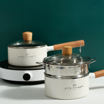 White wheat rice stone non-stick pan Baby supplementary food pot Baby frying household small milk pot Instant noodles small pot Mini soup pot