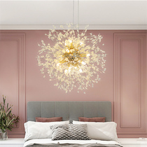 Nordic lighting post-modern minimalist light luxury bedroom restaurant crystal creative personality net red shop dandelion chandelier