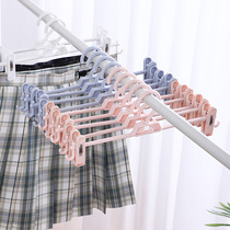 5 PANTS RACK PANTS CLIP HOME NO-SCRATCHED PANTS HANGER BEARING SKIRT CLIP ANTI-FOLD PANTS RACK PANTS CONTAINING HANGING RACK
