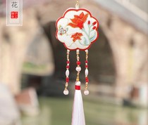 Festival gift sauce double-sided embroidery skinned flower hanging lavender fragrance hangar accessories