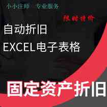 Excel fixed asset depreciation automatic Depreciation form fixed assets and depreciation ledger.