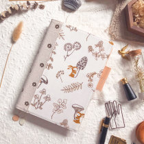 Flowers and wind and autumn sunday A5 A6 hobo available with a fixed page hand tent book clothes