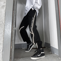 M Home Original bunches Sports pants Harbor Wind pants Children ins Chains Cool Cool Style Womens Clothing Handsome Street Loose Bf Wind