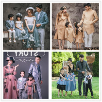 New parent-child clothing Family portrait A family of four studio photo clothing photo clothing Korean version of the art photo clothing children
