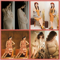 Photo costume photo studio pregnant women photography clothes sexy retro cheongsam style pregnant women exterior Art Photo dress