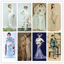Vintage Chinese style pregnant woman photo photo clothing photo studio New art photo clothing photography theme photo clothing